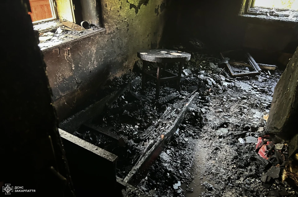 Під час пожежі на Закарпатті загинув 46-річний чоловік