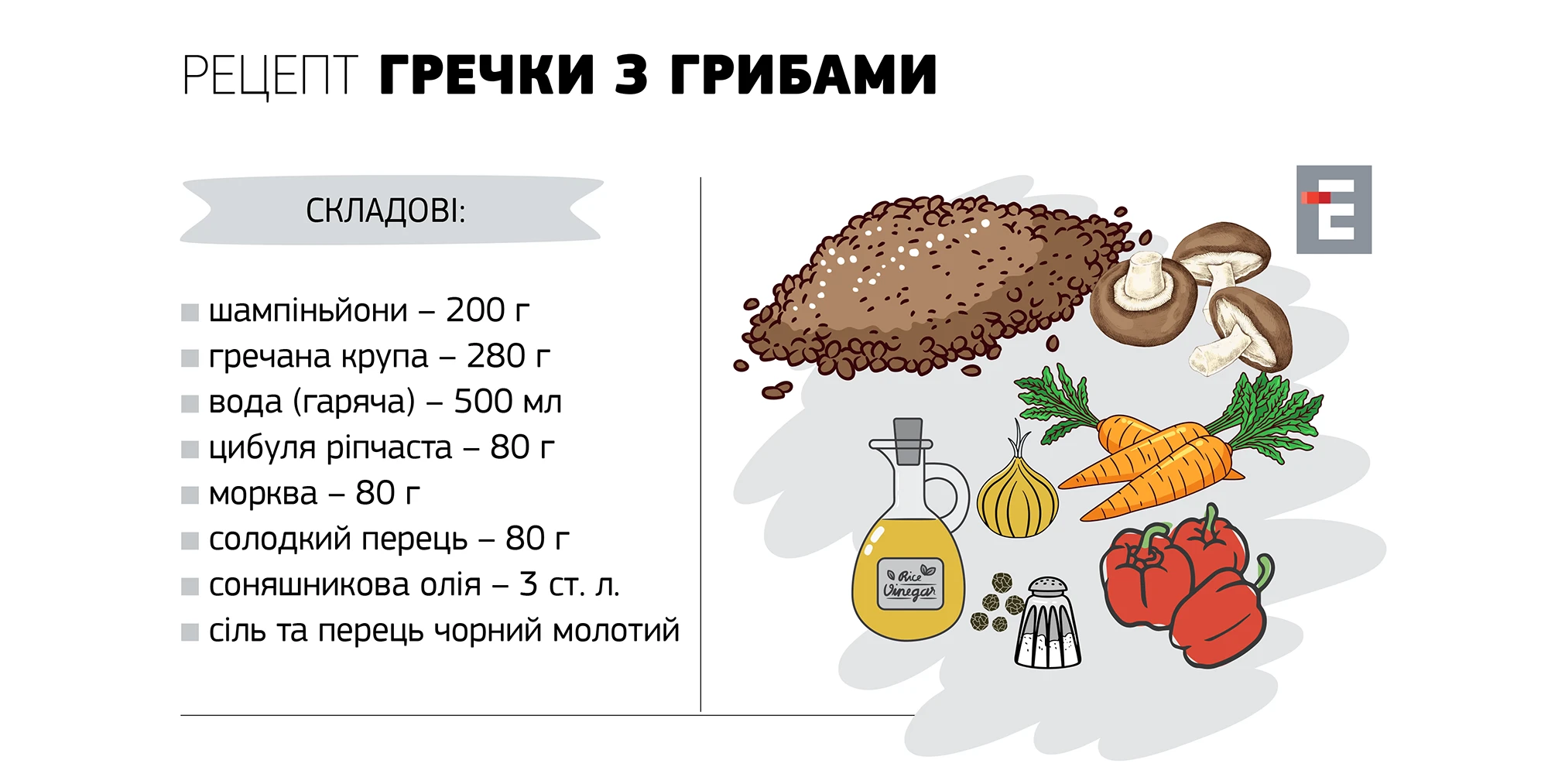 Гречка з гарбузом та грибами