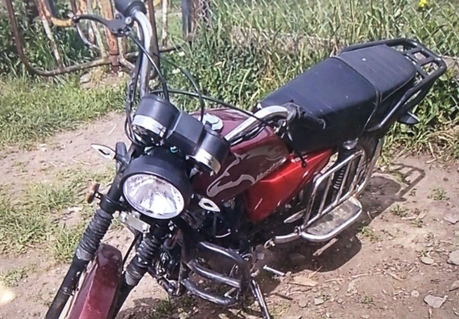 мотоцикл, що потрапив в ДТП