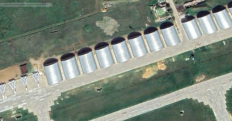 захисні ангари для авіації на аеродромі Маринівка