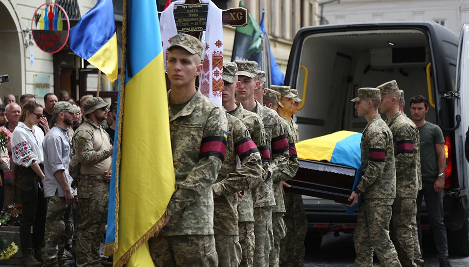 прощання із госпітальєркою Іриною Цибух у Львові