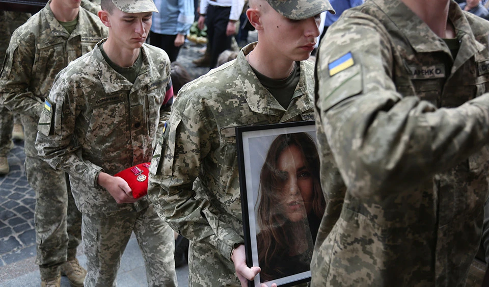 прощання із госпітальєркою Іриною Цибух у Львові