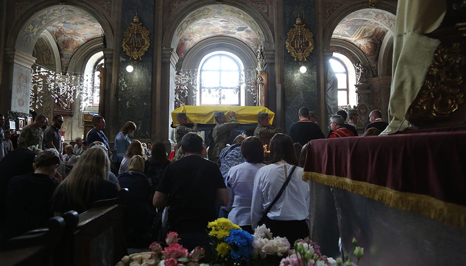 прощання із госпітальєркою Іриною Цибух у Львові
