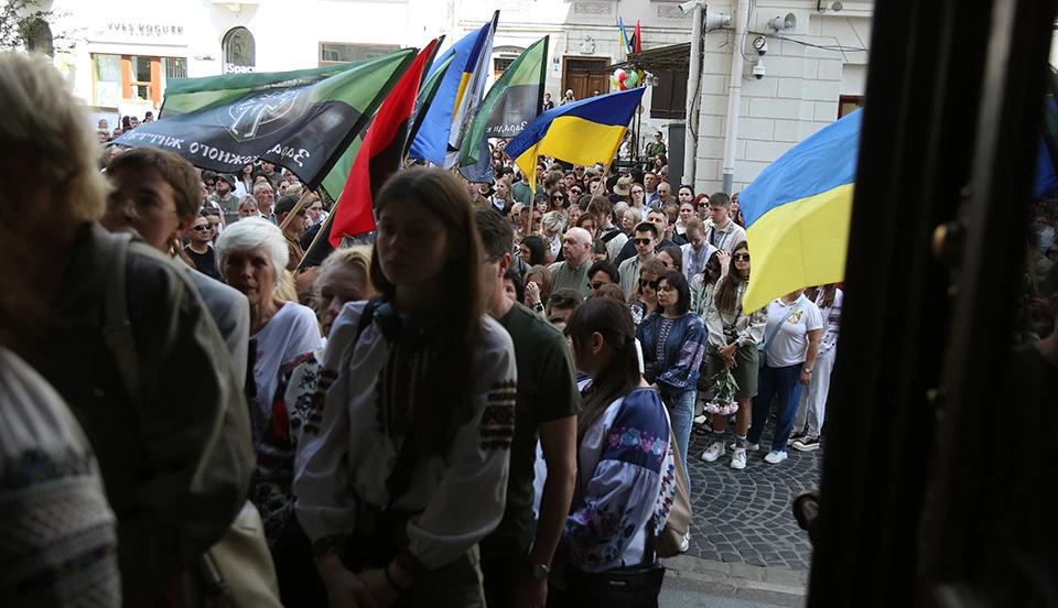 прощання із госпітальєркою Іриною Цибух у Львові