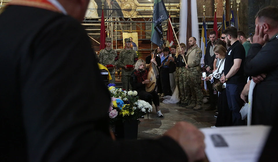 прощання із госпітальєркою Іриною Цибух у Львові