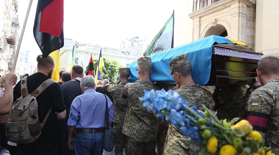 прощання із госпітальєркою Іриною Цибух у Львові