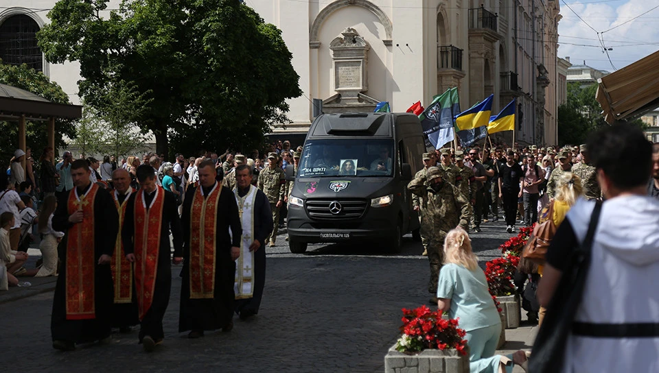 прощання із госпітальєркою Іриною Цибух у Львові