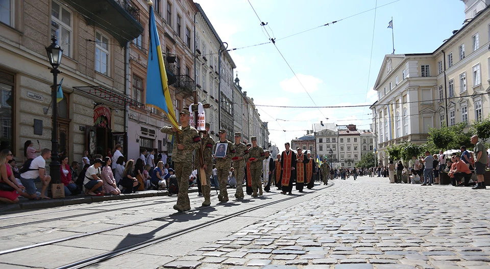 прощання із госпітальєркою Іриною Цибух у Львові