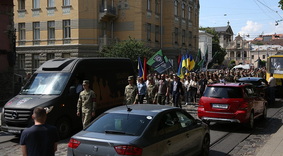 прощання із госпітальєркою Іриною Цибух у Львові