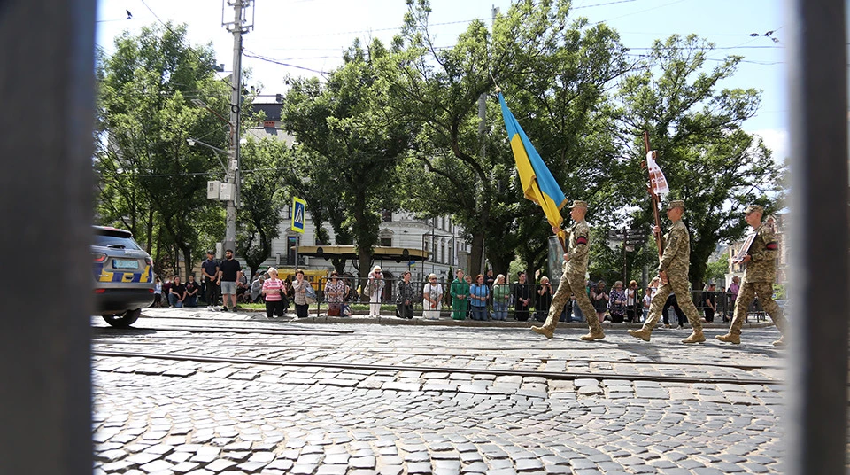 прощання із госпітальєркою Іриною Цибух у Львові
