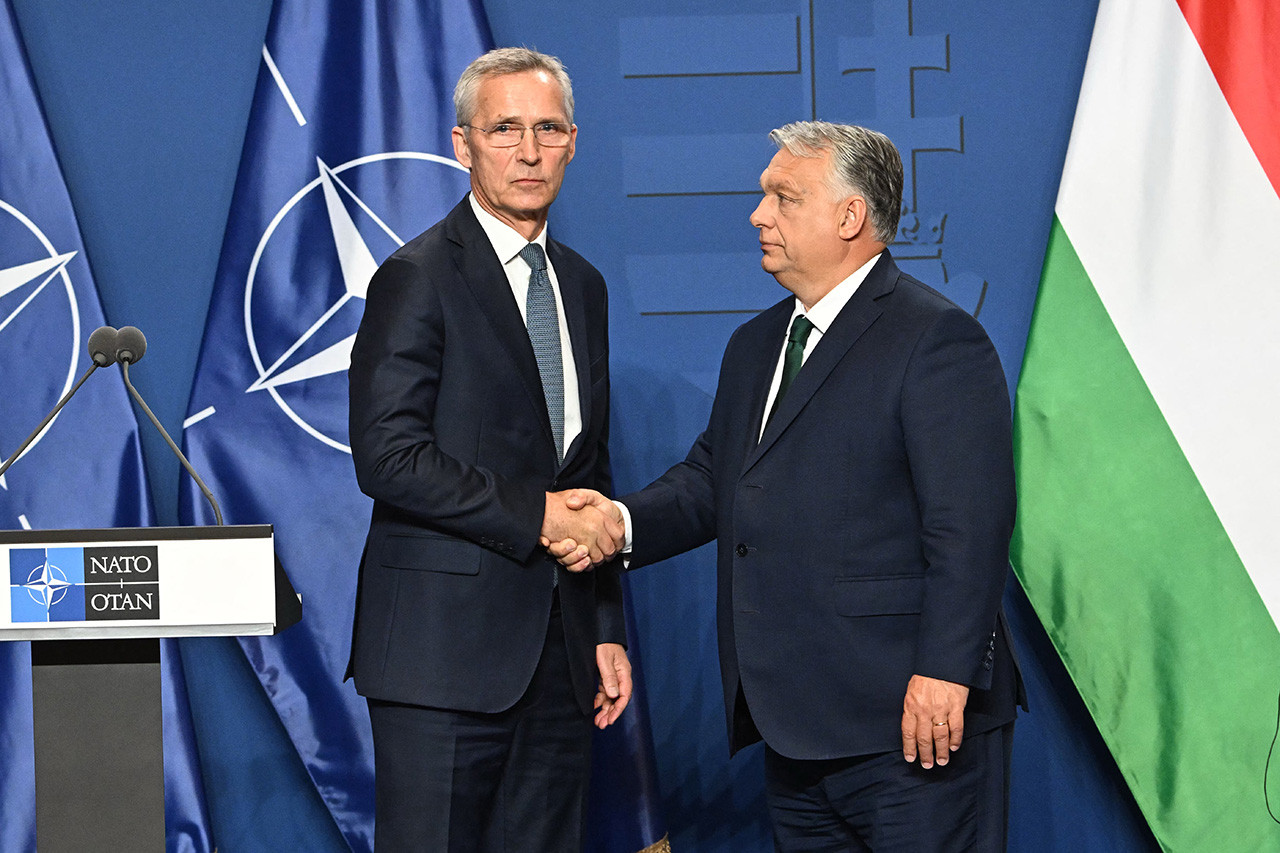 Єнс Столтенберг і Віктор Орбан