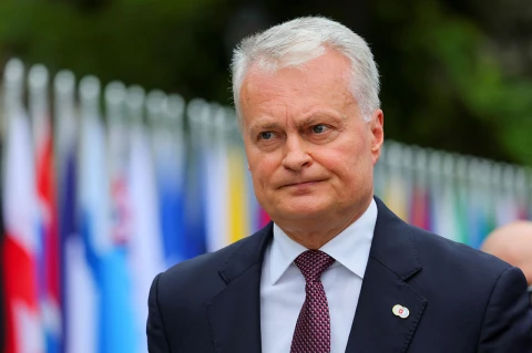 Президент Литви Ґітанас Науседа, Саміт миру в Україні, Швейцарія, 15 червня 2024 року