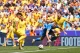 Артем Довбик (у синій формі), Румунія - Україна, Євро-2024