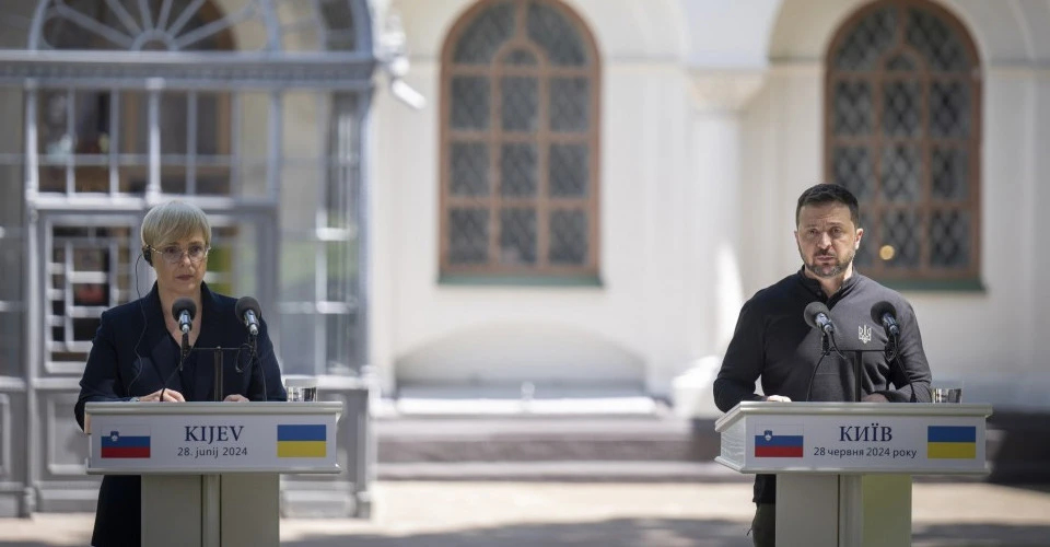 Володимир Зеленський у Києві провів зустріч із Президенткою Словенії Наташею Пірц Мусар