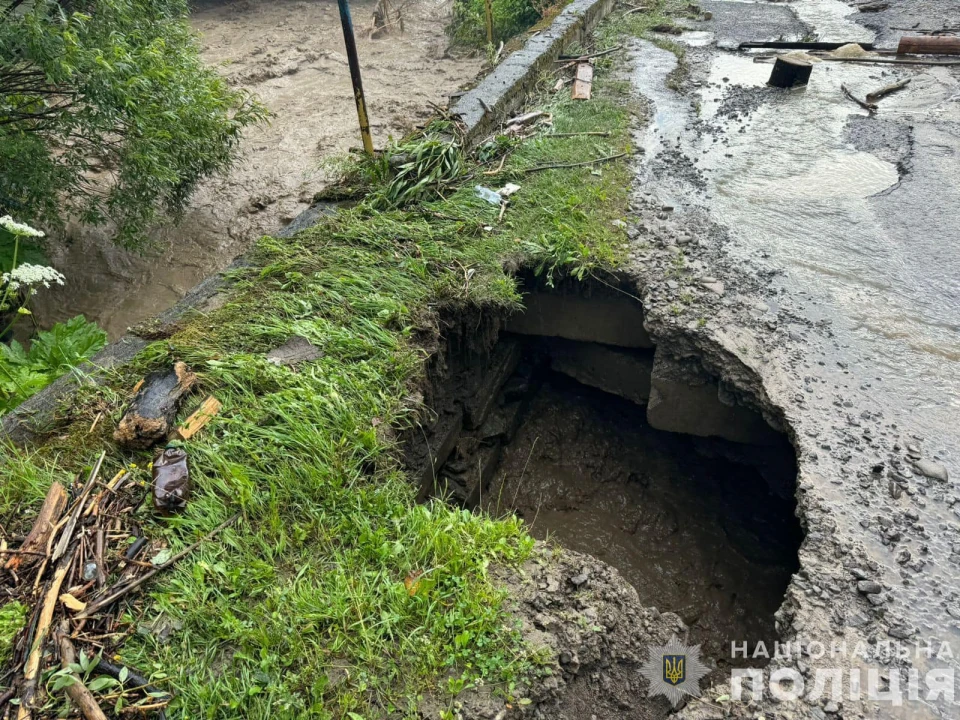 Негода на Закарпатті: течія річки віднесла жінку, її шукає поліція та рятувальники