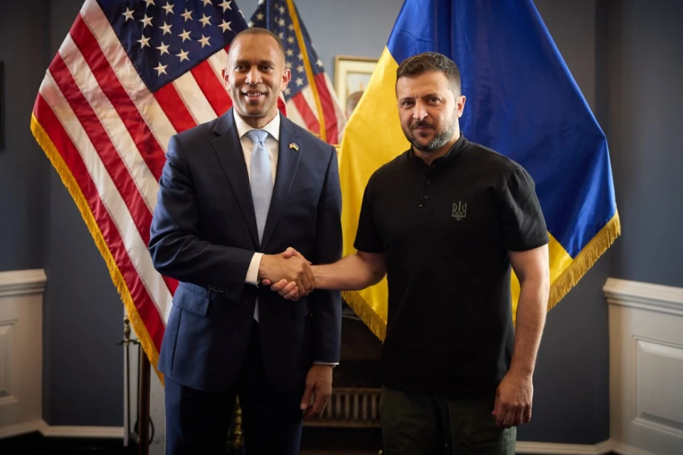 Хакім Джеффріс і Володимир Зеленський