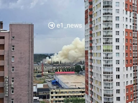 пожежа у РФ на військовому заводі "Уралтрансмаш"