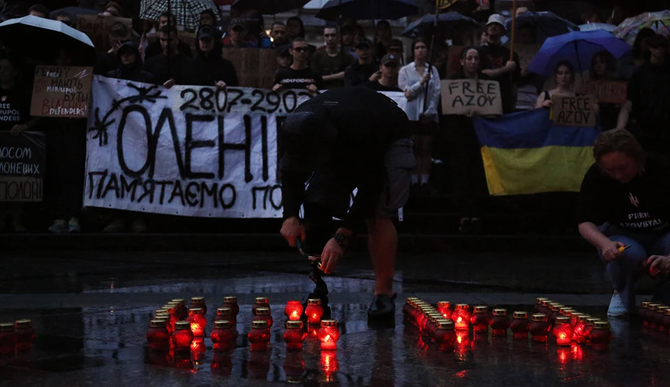 вшанування памяті загиблих під час теракту в Оленівці, Львів