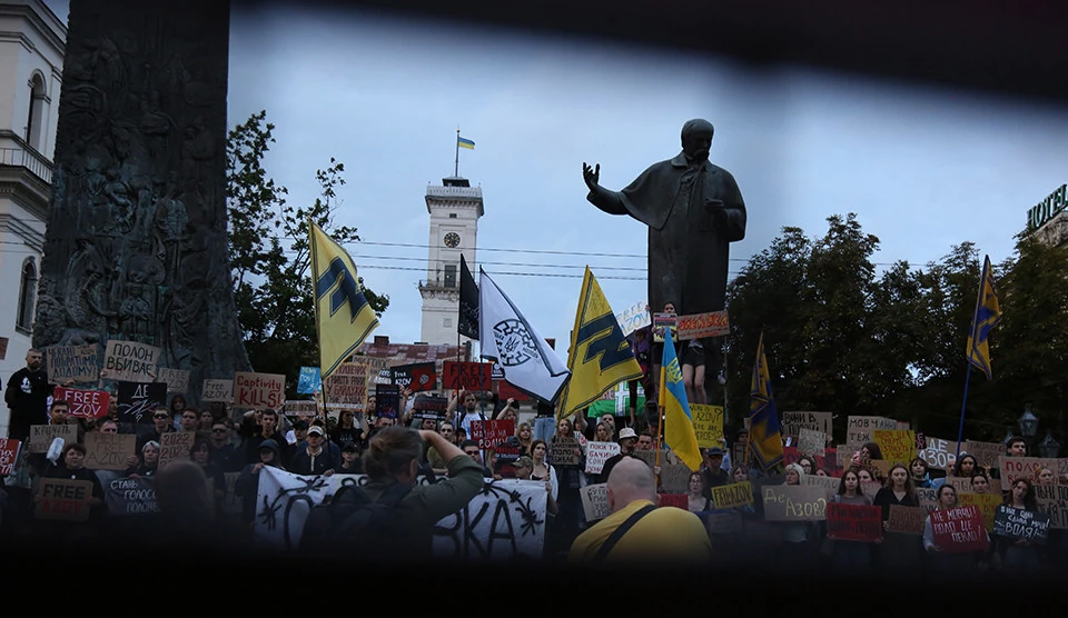 вшанування памяті загиблих під час теракту в Оленівці, Львів