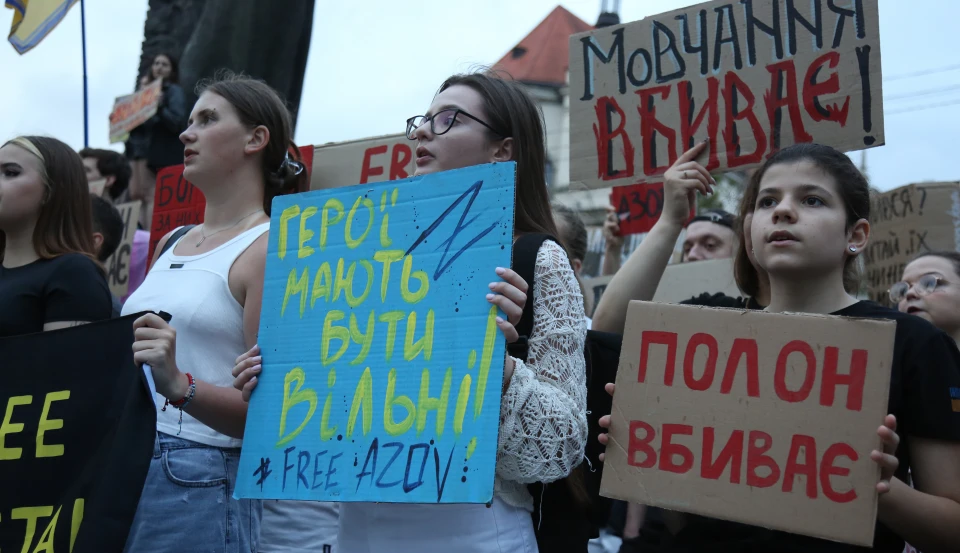 вшанування памяті загиблих під час теракту в Оленівці, Львів