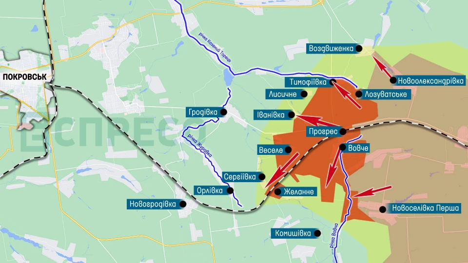 Карта бойових дій за 1-7 серпня