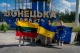 Томас Єнкелевич, Микита Мазунін, Антанас Чепоні, Едуард Понтежіс прибули до Донецької області та відвідала Ізюм та навколишні села