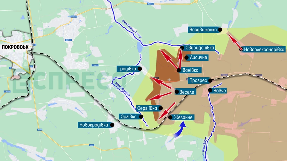 Карта бойових дій за 7-14 серпня