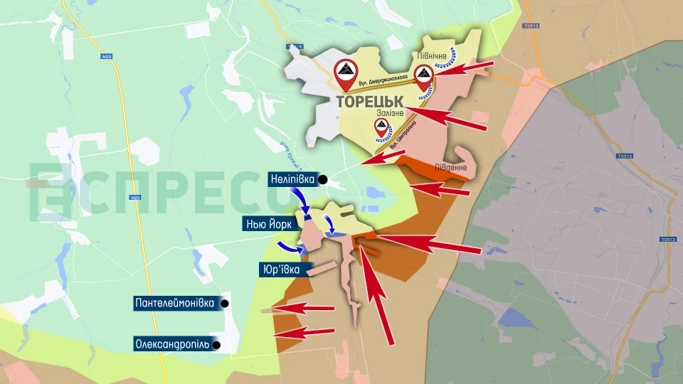 Карта бойових дій за 7-14 серпня