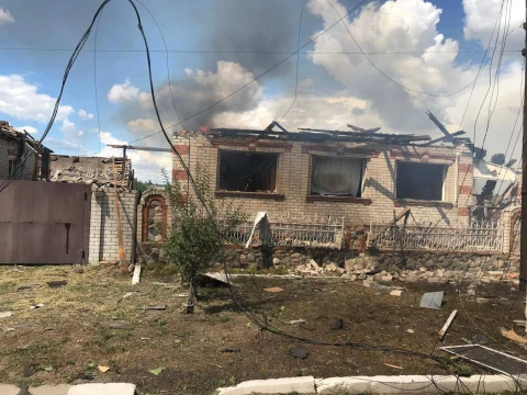 на фото наслідки обстрілу