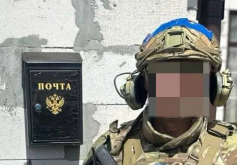Боєць ЗСУ в російському райцентрі Коренево (Курщина)