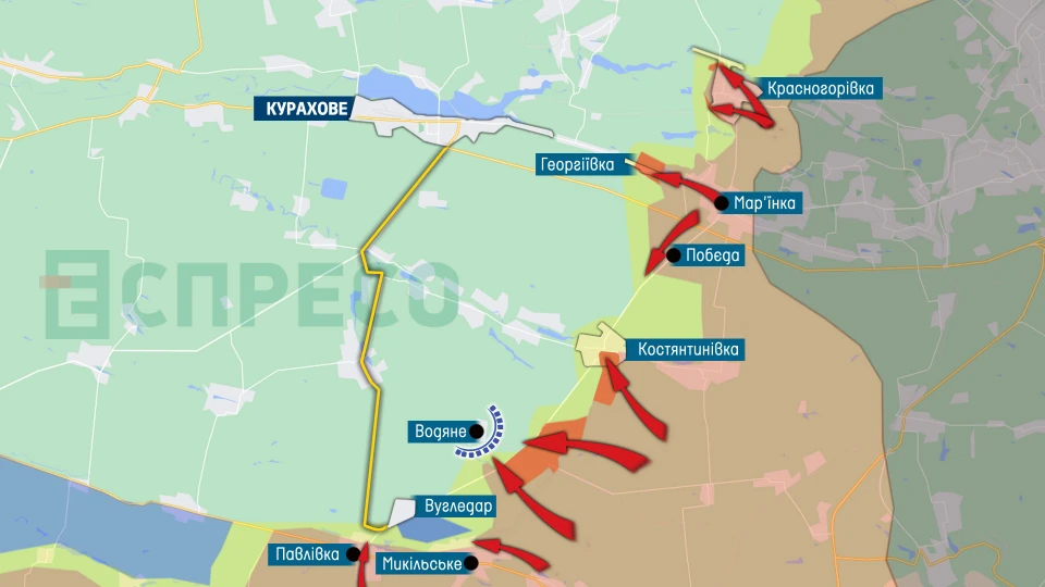 Карта бойових дій в Україні за 28 серпня, мапа фронту війни з Росією