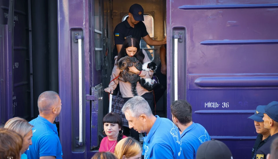 евакуаційний потяг із Краматорська в Мукачеві