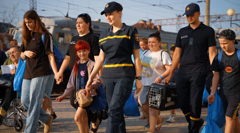 евакуаційний потяг із Краматорська в Мукачеві