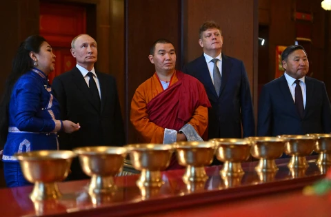 путін в Монголії