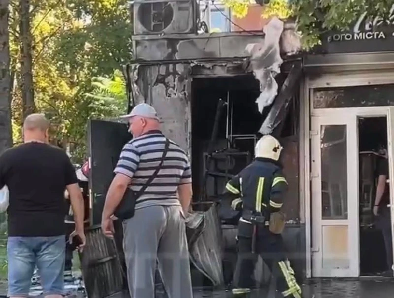 фото пожежі у перкані на вулиці Виговського у Львові