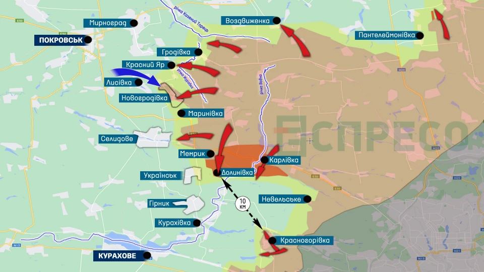 Карта бойових дій за 28 серпня - 4 вересня