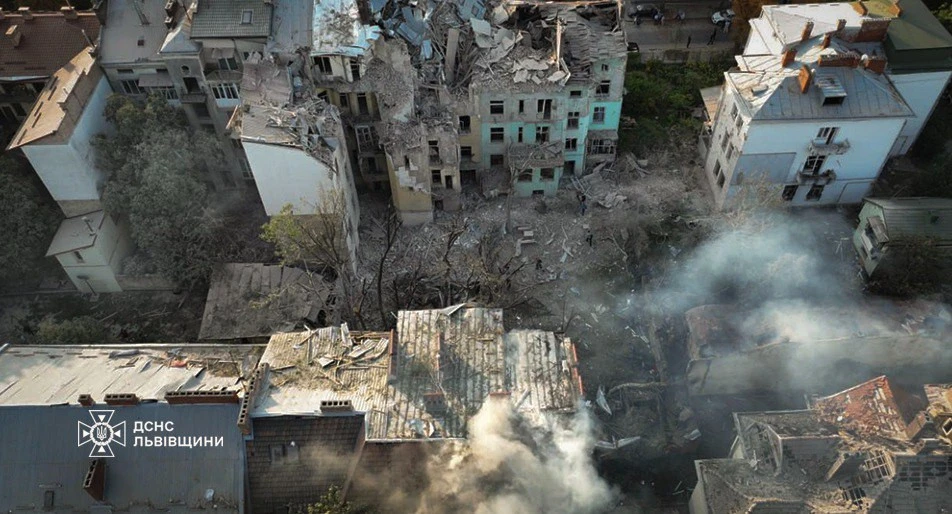 фото ракетного удару по Львову