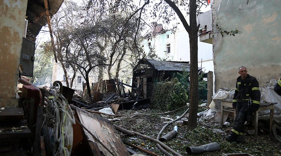 наслідки ракетного удару на вул. Коновальця у Львові