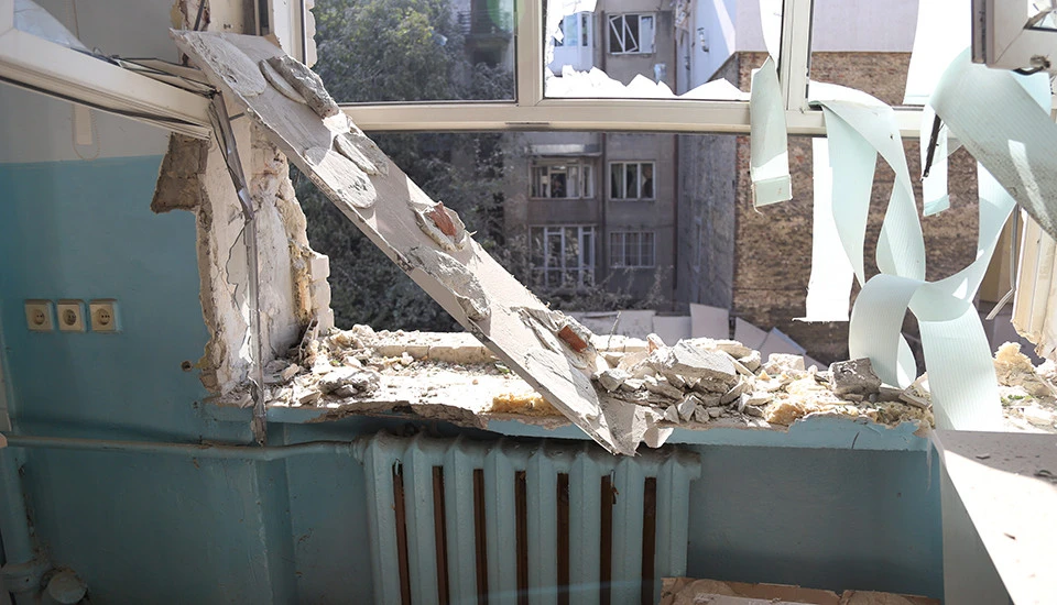 наслідки ракетного удару на вул. Коновальця у Львові