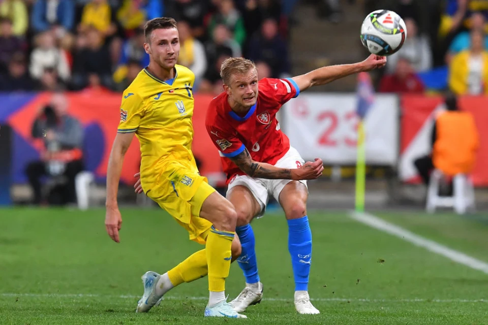 Владислав Ванат (ліворуч), Чехія - Україна