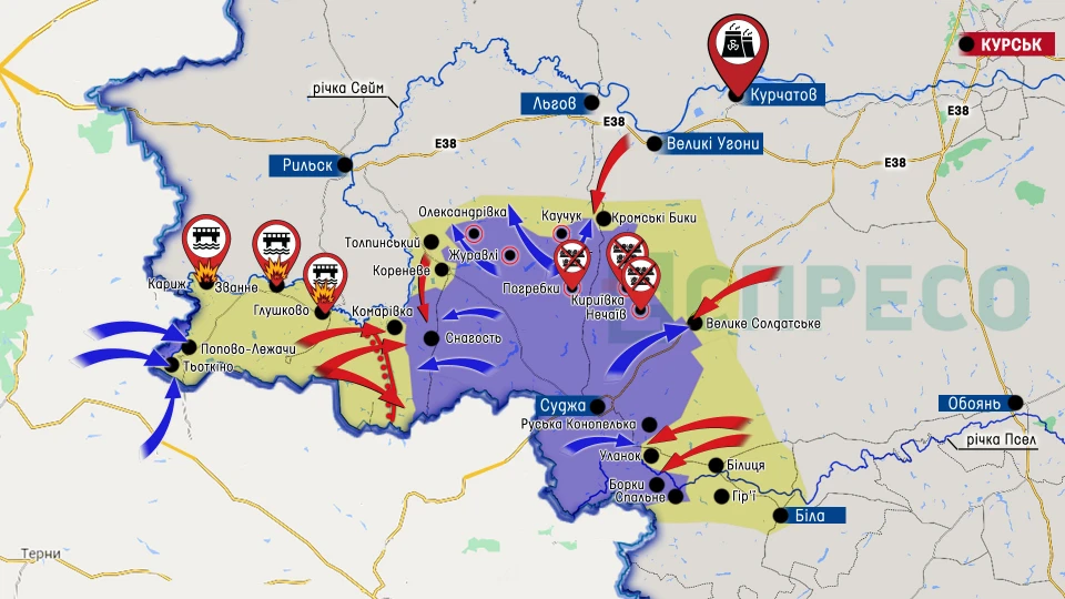 Карта бойових дій за 4-11 вересня