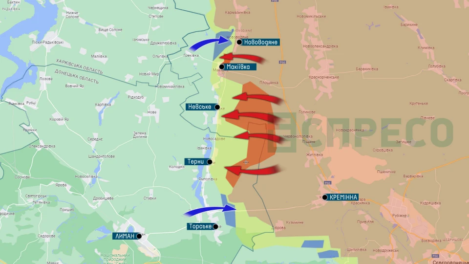 Карта бойових дій за 11-18 вересня