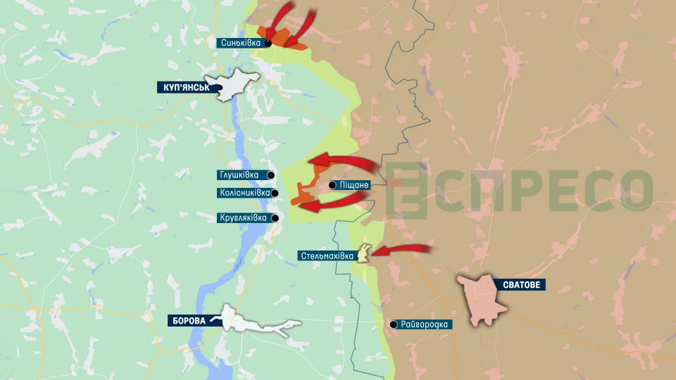 Карта бойових дій за 11-18 вересня