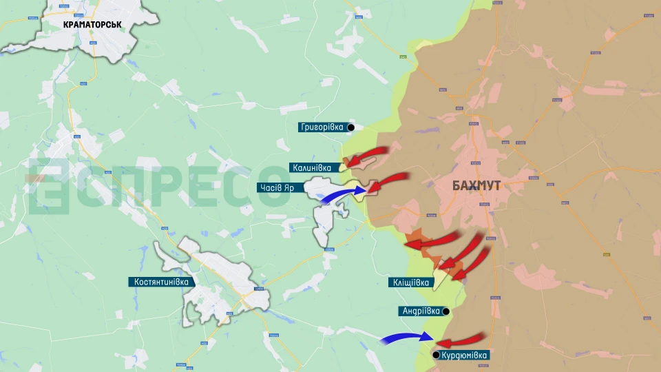 Карта бойових дій за 11-18 вересня