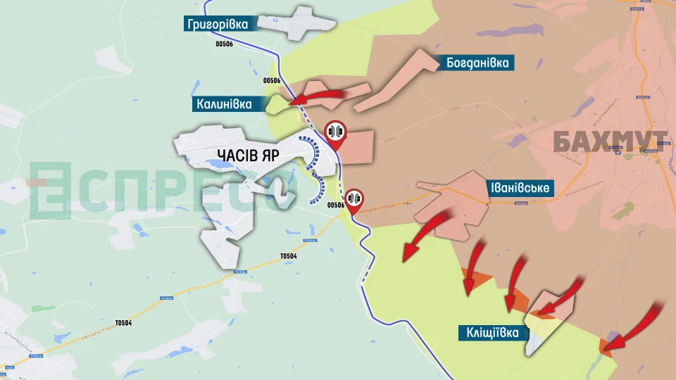 Карта бойових дій за 18-25 вересня