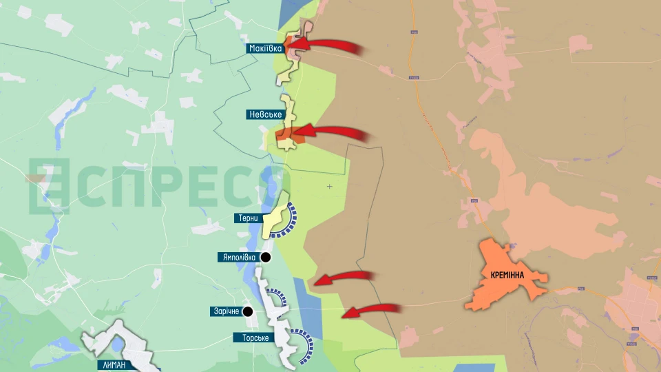 Карта бойових дій за 18-25 вересня