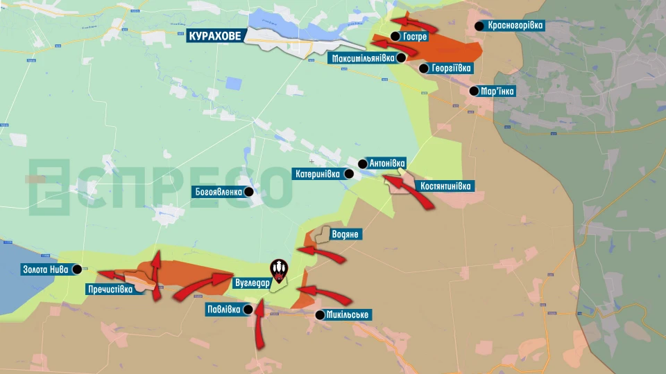 Карта бойових дій за 18-25 вересня