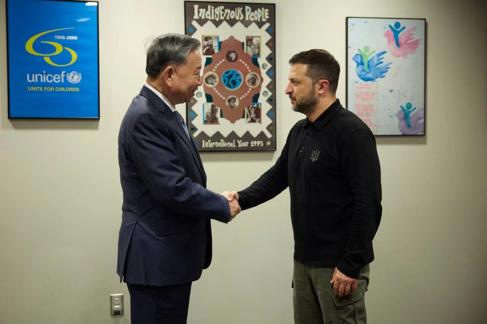 Володимир Зеленський і президент В'єтнаму То Лам