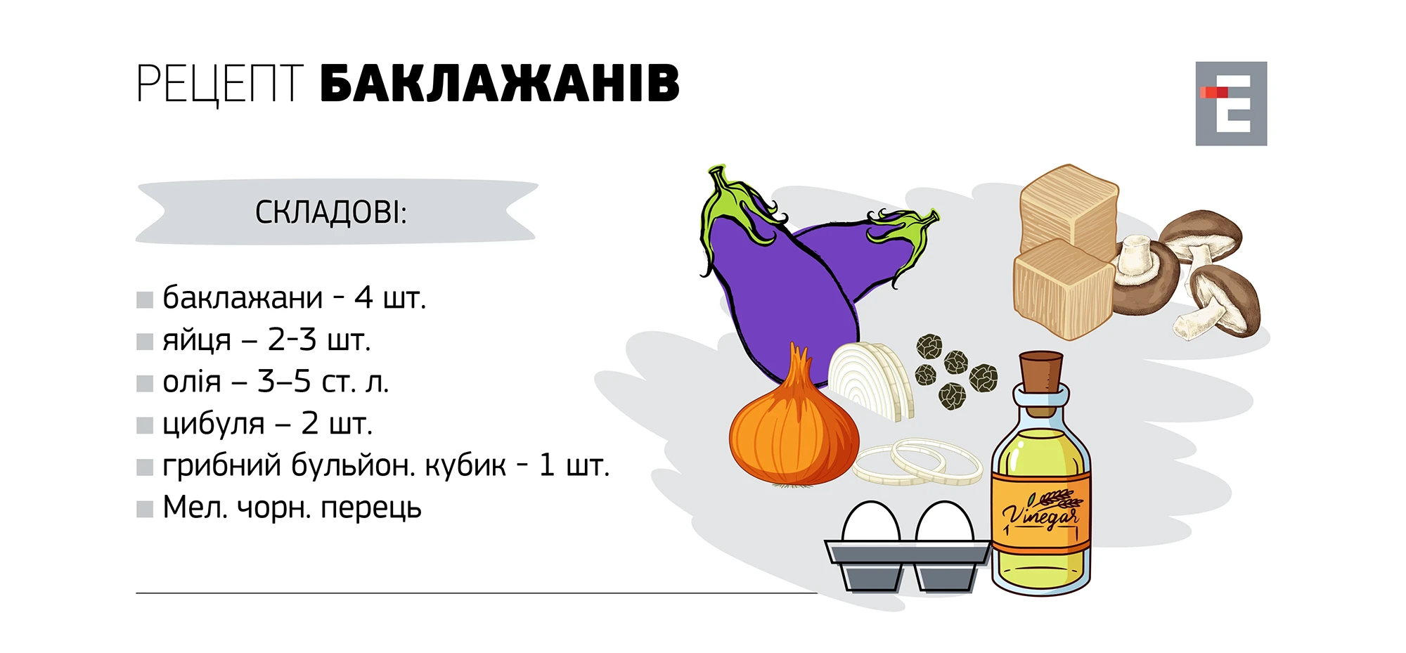 Рецепт Баклажанів