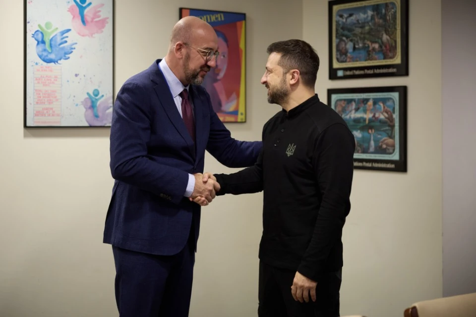 Володимир Зеленський і Шарль Мішель